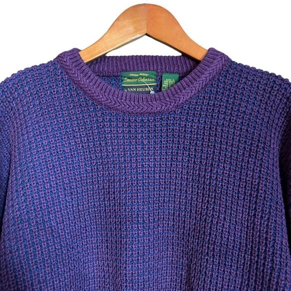 Sweater Collection by VanHeusen purple ramie & cotton sweater - Picture 2 of 8